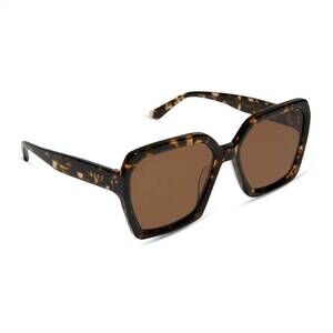 NEW DIFF women's sloane sunglasses in espresso tortoise brown